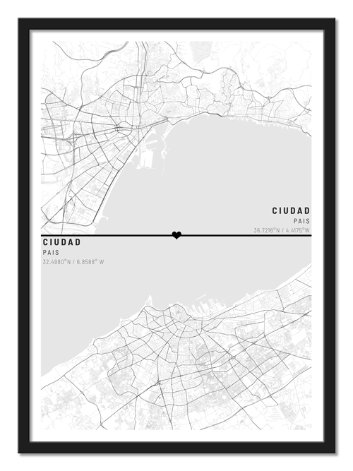 Mapa personalizado estilo moderno